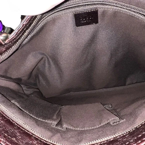 💎 SOLD - GUCCI Diamonte Embossed Leather Slim Zip Closure Crossbody Authentic! - Picture 7 of 16